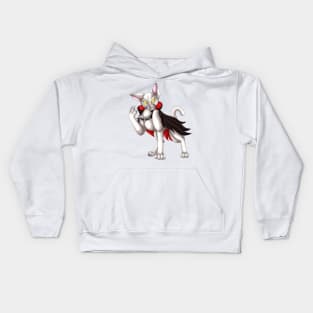 VampiCat: White Kids Hoodie